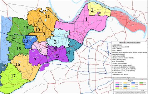 Saint Charles County Missouri Digital Zip Code Map Gambaran