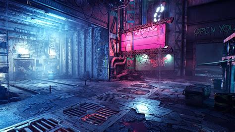 Hd Wallpaper Video Games Screen Shot Ghostrunner Cyberpunk Science