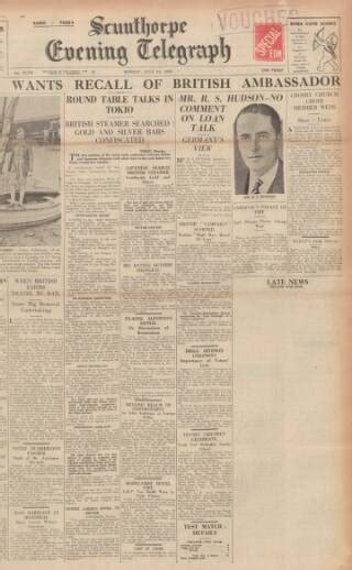 Scunthorpe Evening Telegraph In British Newspaper Archive