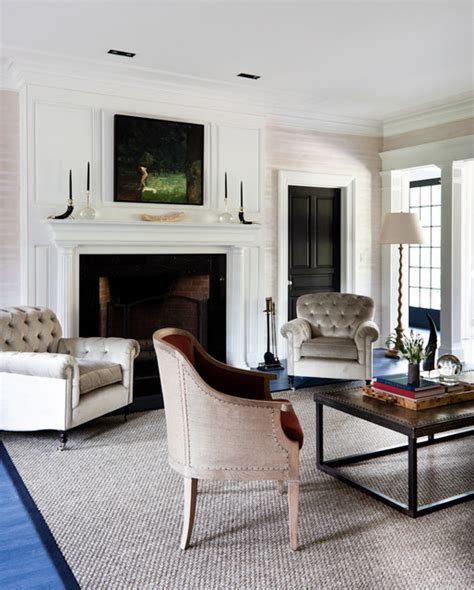 Greenwich Transitional Living Room New York By Thom Filicia Inc