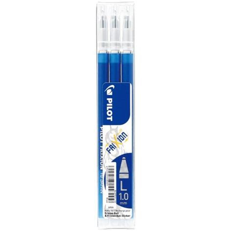 Pilot Frixion Blue Erasable Pen Refill 10mm Broad Pack Of 3
