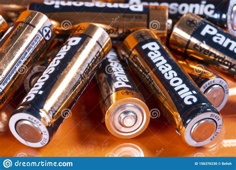 Multiple Panasonic Aa Batteries Editorial Image Image Of Ecology