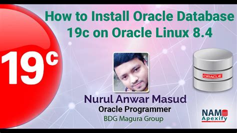How To Install Oracle Database 19c On Oracle Linux 8 Step By Step Youtube