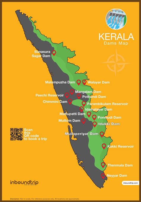 Districts and administration of kerala: Dams in Kerala | Munnar, Tourist map, Kannur