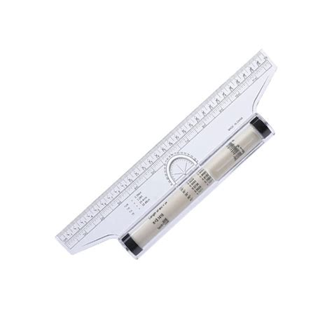 Bdhi 1pc 12 Inch Rolling Ruler Measuring Rolling Ruler Drawing Parallel