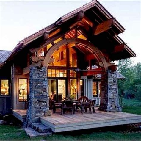 50 Incredible Log Cabin Homes Modern Design Ideas 15 Arched Cabin