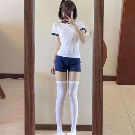 Japanese School Girl Sportwear Bloomers Cosplay Costumes Jk Uniform Gym
