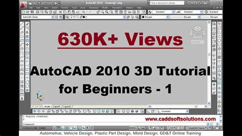 Autocad 3d Modeling Basic Tutorial Video For Beginner 14 Youtube