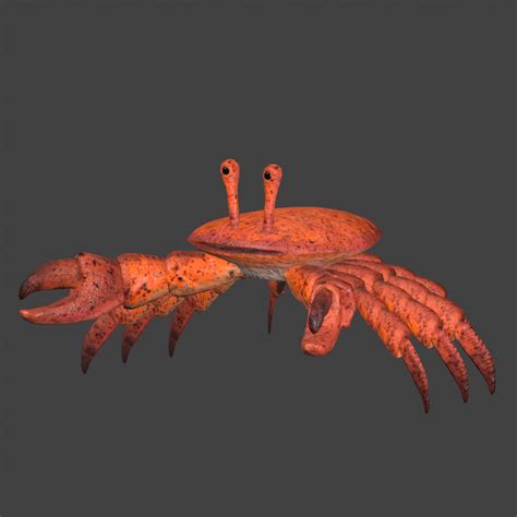 Crab 3d Model With Animation And Pbr Textures Fullspectrum 3d