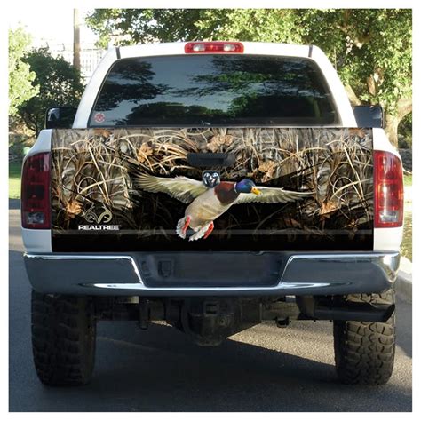 Camowraps Duck Graphic Tailgate Cover For Compact Truck Realtree Max