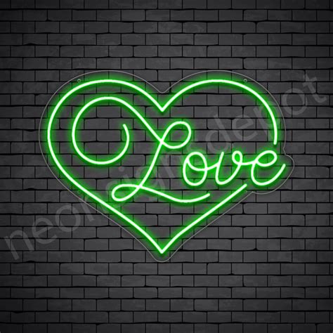 Love Heart Neon Sign Neon Signs Depot