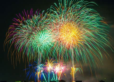 Free Picture Night Sky Celebration Colorful Fireworks Lights