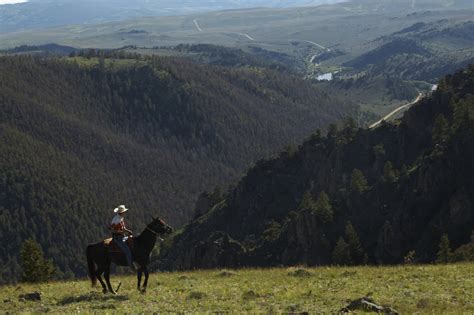 Horseback Riding In The Beautiful Wyoming Mountains