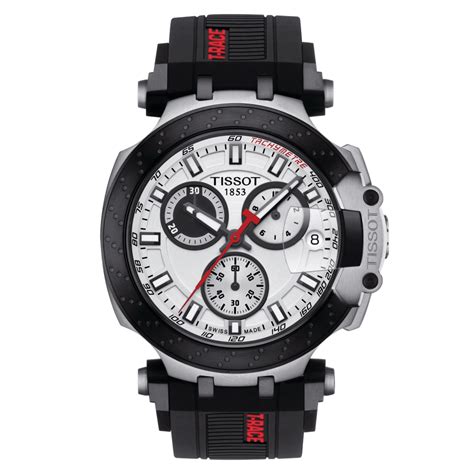 tissot t115 417 27 011 00 t race chronograph stainless steel white watchbase
