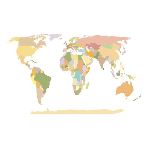World Map Png Vector