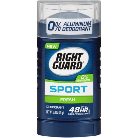 Right Guard Sport Aluminum Free Deodorant Invisible Solid Stick Fresh