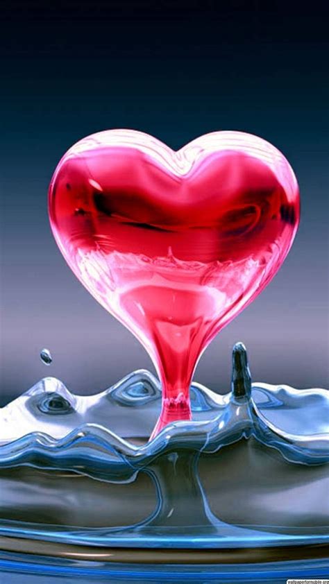 1920x1080px 1080p Free Download Love Heart In Waterdrop Heart