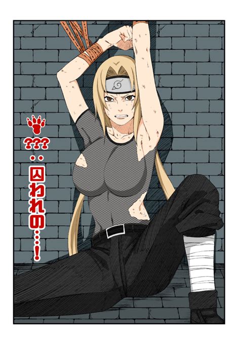Azuritee Tsunade Naruto Naruto Series Absurdres Highres Girl Blonde Hair Bound