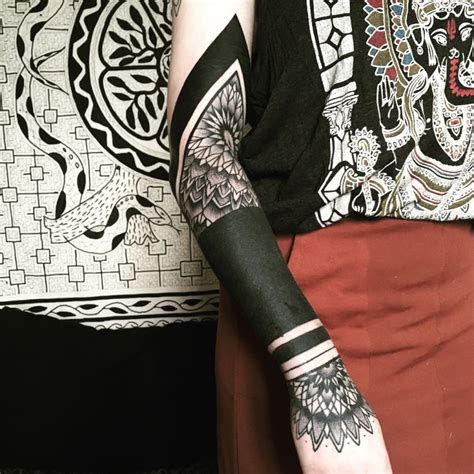 Solid Black Tattoo For Women 💟 💟 💟 Black Tattoos Solid Black Tattoo