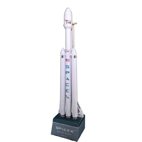 42cm 1160 Spacex Falcon Heavy Duty Rocket 3d Paper Model Puzzle