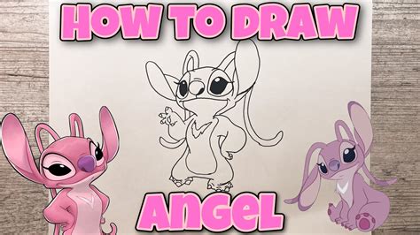 How To Draw Angel Lilo And Stitch Easy Step By Step Tutorial For