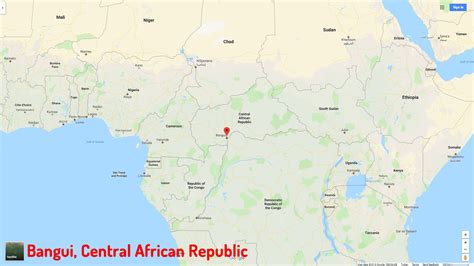 Bangui Map And Bangui Satellite Image