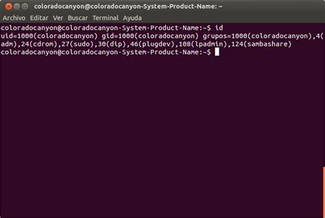 Iniciación A Linux Comando Id Mostrar El Identificador