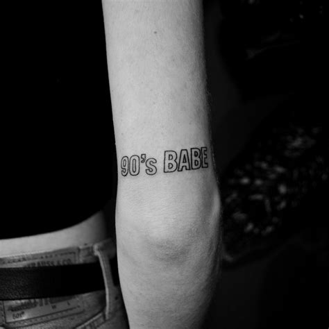 90s Babe Tattoo By Berkin Donmezz