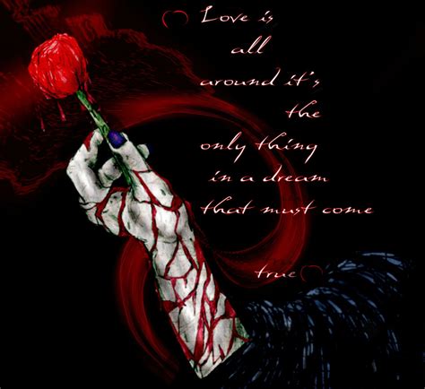 Love Mood Gothic Rose Blood Emo Dark Wallpaper 1694x1553 329826