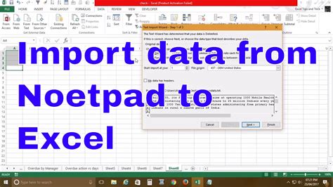 How To Insert Data From Notepad To Excel Printable Templates