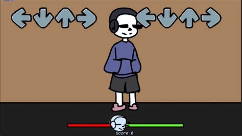 Tutorial Fnf But Sans Sings Itfnf Animation Test Youtube