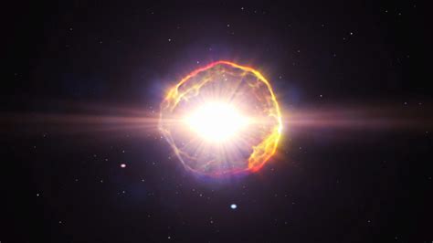 Blue Supernova Explosion