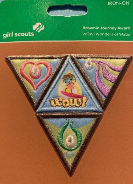 Girl Scout Brownie Badge Journey Award Wow Wonders Of Water Iron