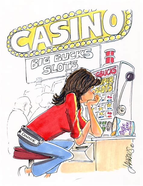 Slot Machine Cartoon Funny T For Slot Machine Player