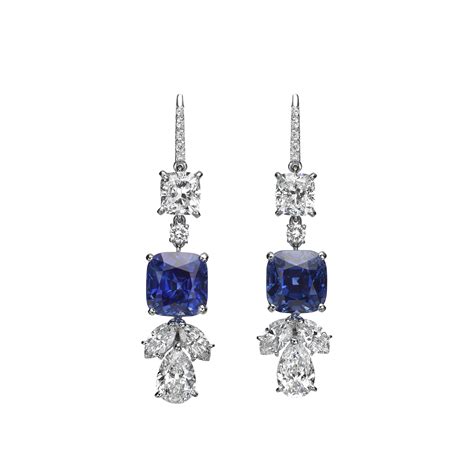 Diamond And Sapphire Earrings Moussaieff Moussaieff