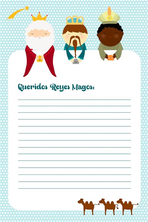 33 Carta De Reyes Magos Para Imprimir Simple Latino