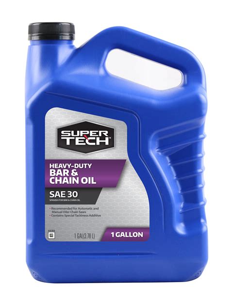 Super Tech Sae 30 Bar And Chain Oil 1 Gallon Bottle Walmart