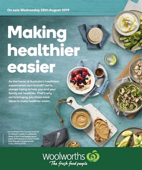 Woolworths Making Healthier Easier Catalogues And Specials From 28 August