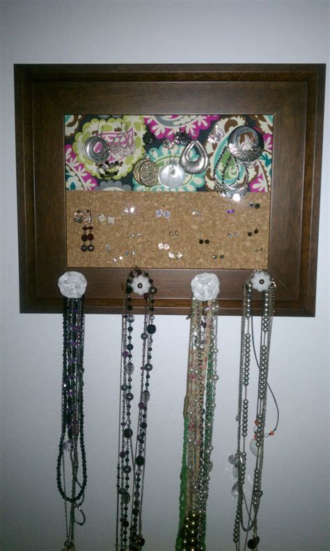 My Pinterest Inspired Jewelry Holder Diy Jewelry Holder Jewelry