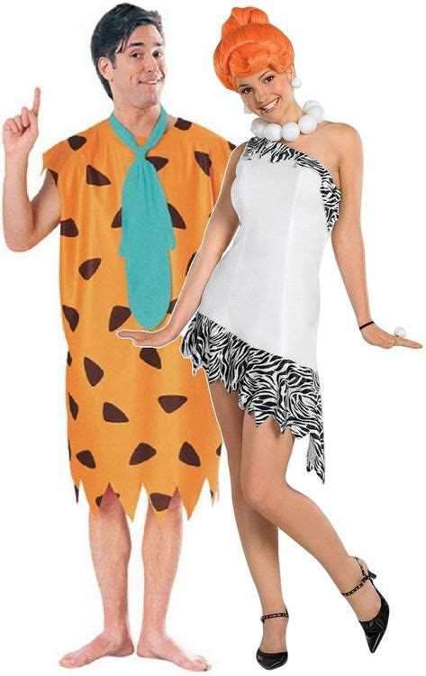 Couples Fred And Wilma Flintstone Fancy Dress Costume Flintstones Fancy