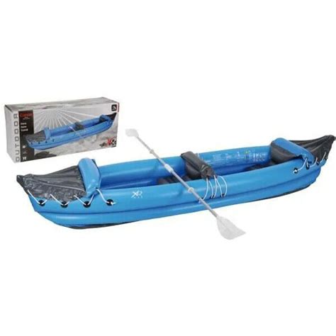 Xq Max Man Person Inflatable Canoe Kayak With Paddles Set Rubber