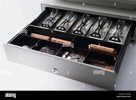 Cash Register Drawer Full Money Hi Res Stock Photography And Images Alamy