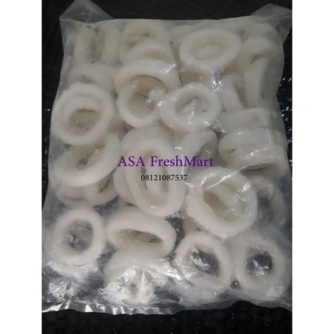 Jual Cumi Ring Beku Kg Frozen Squid Ring Shopee Indonesia