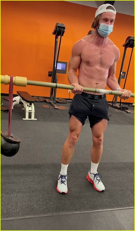 Patrick Schwarzenegger Flaunts Ripped Body During His Workout Session