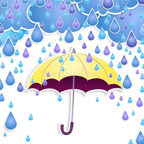 Rain Umbrella Vector Stock Illustrations 46599 Rain Umbrella Vector