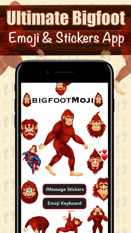 Bigfootmoji Crazy Sasquatch And Bigfoot Emojis By Sajan Singla