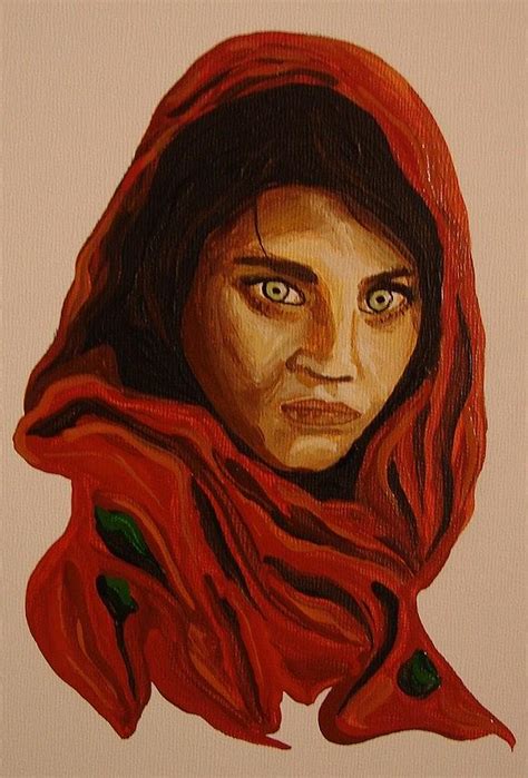 Afghan Girl Painting By Sandrah Chalmers Fine Art America