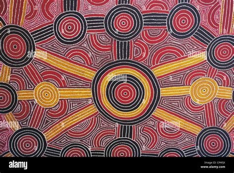Australien Uluru Kata Tjuta National Park Aborigines Malerei Im