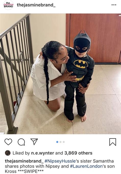 Nipsey Hussle And Lauren Londons Son Kross Cutely Wears Batman Costume Photos Thejasminebrand