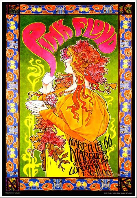 Marquee Club London 15 March 1966 Psychedelic Poster Pink Floyd